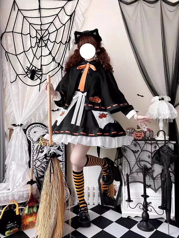 ハロウィンのかわいい魔女コスチューム