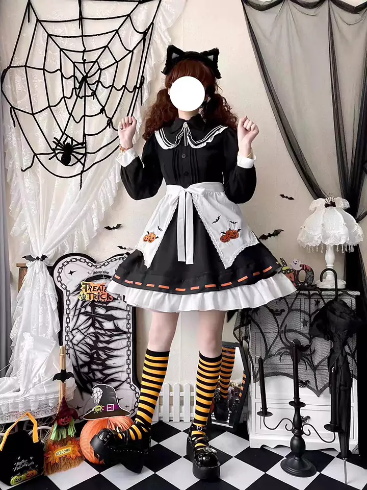 ハロウィン かわいい魔女 ロリータ コスチューム