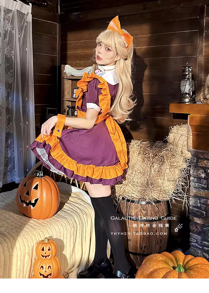 ハロウィンメイド衣装コス